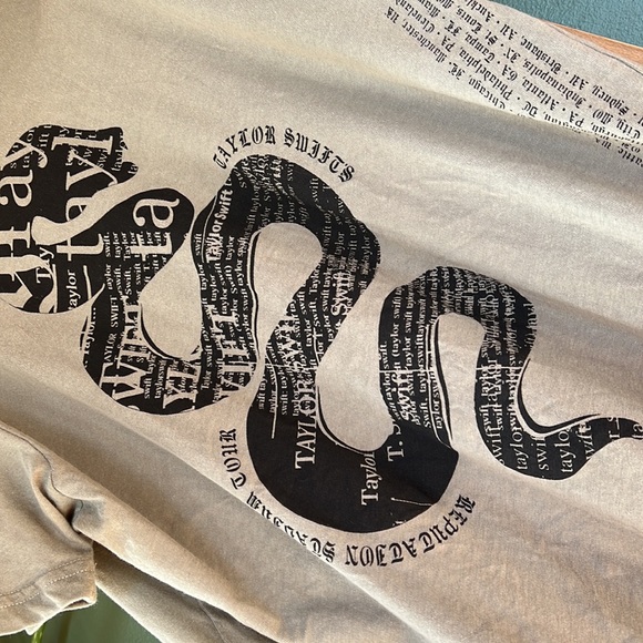Taylor Swift Reputation Oversized Tour Shirt-Small - Picture 3 of 16